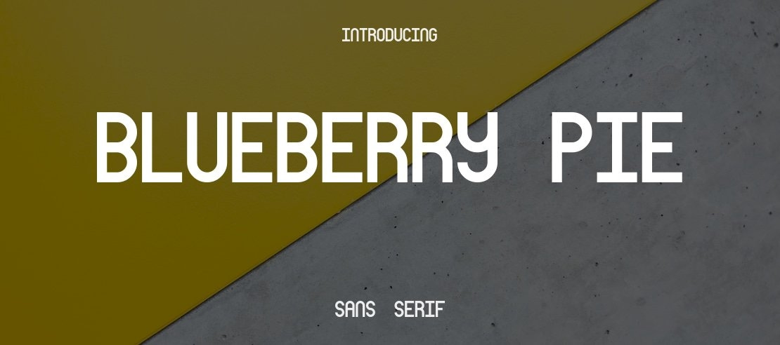 Blueberry Pie Font