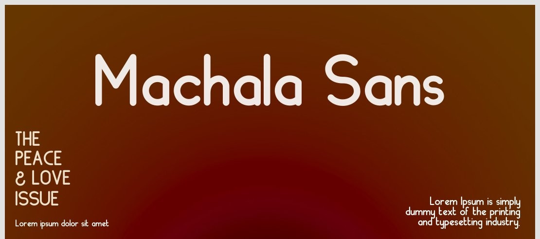 Machala Sans Font