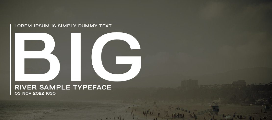 Big River Sample Font Family