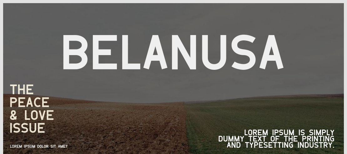 Belanusa Font