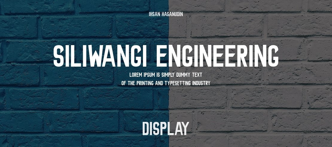 Siliwangi Engineering Font