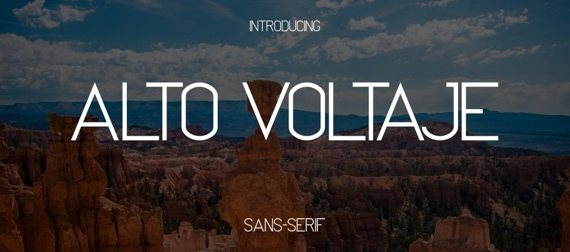 Alto Voltaje Font