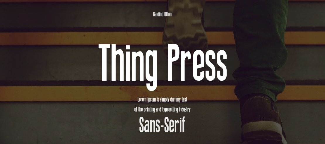 Thing Press Font