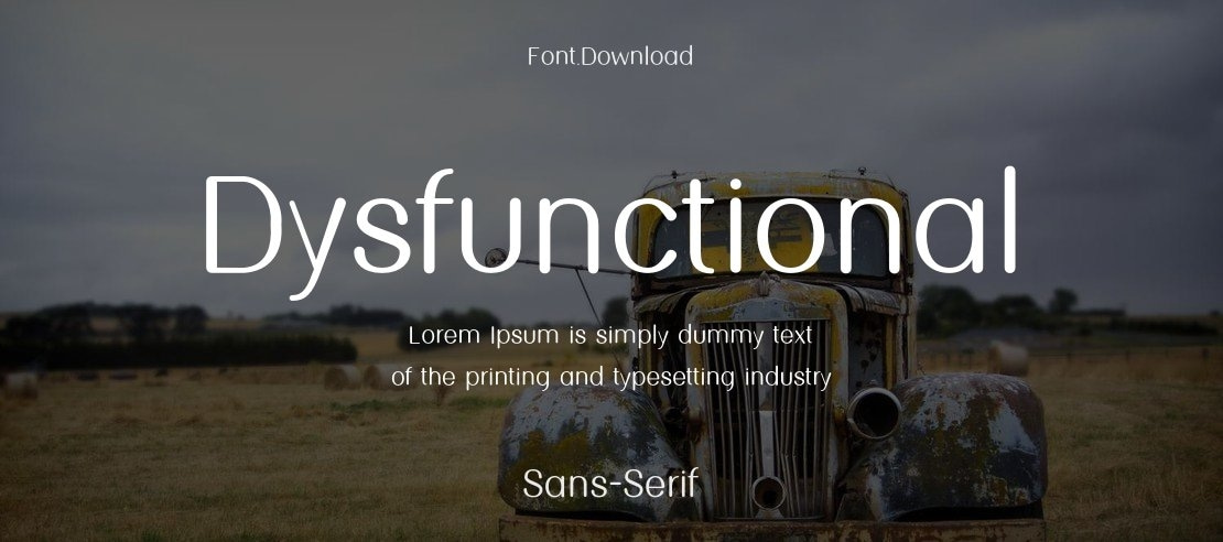 Dysfunctional Font