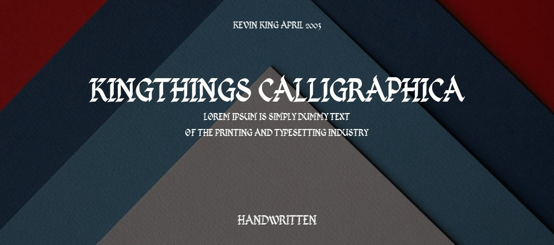 Kingthings Calligraphica Font Family