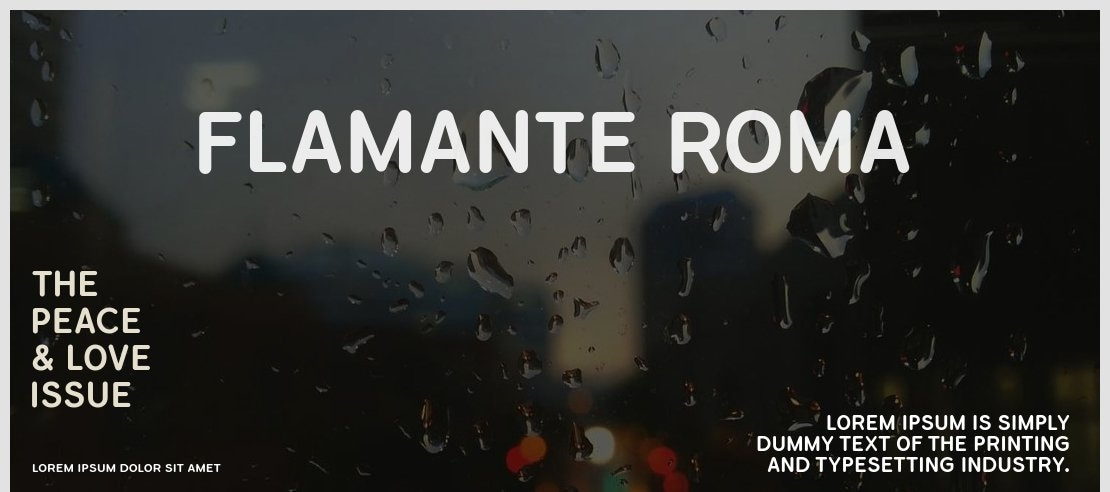 Flamante Roma Font Family