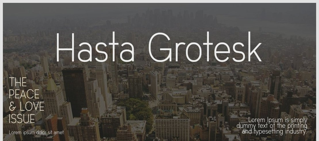 Hasta Grotesk Font