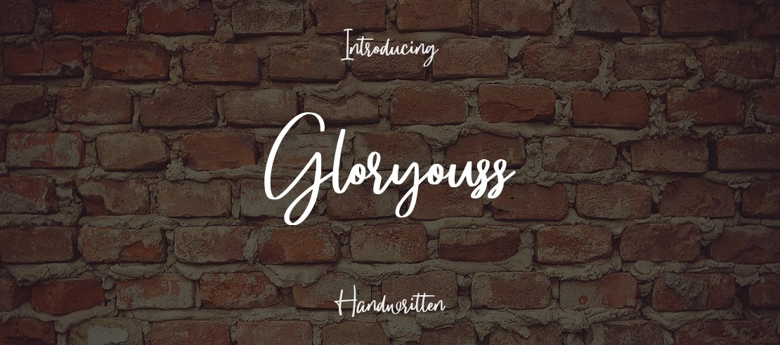 Gloryouss Font