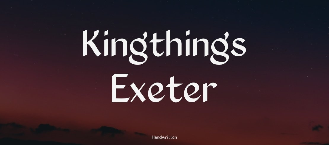 Kingthings Exeter Font