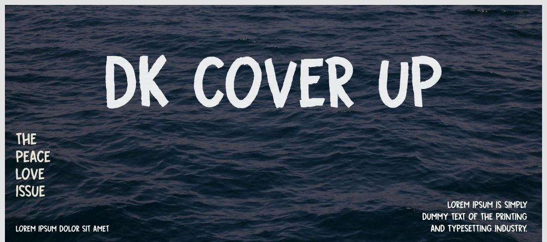 DK Cover Up Font