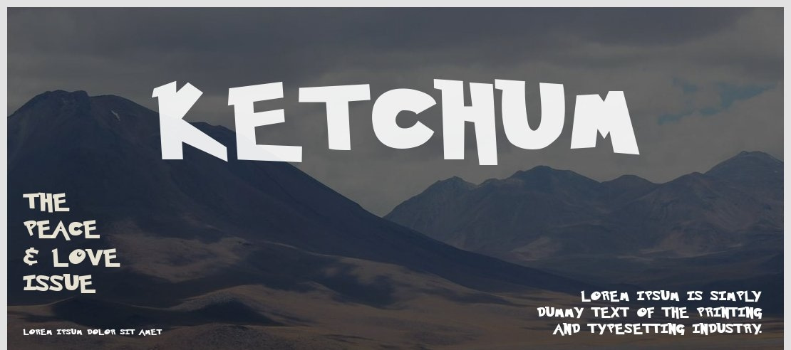 Ketchum Font Family