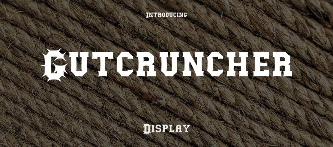 Gutcruncher Font