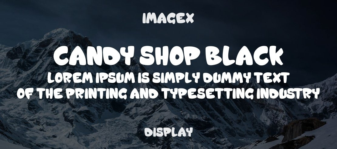 Candy Shop Black Font Family