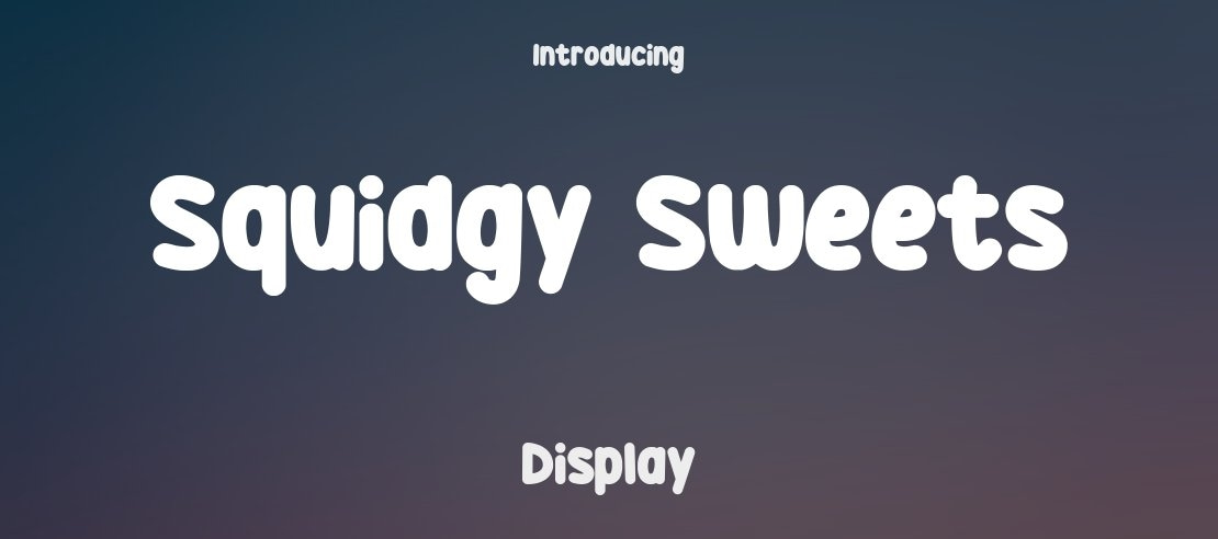 Squidgy Sweets Font