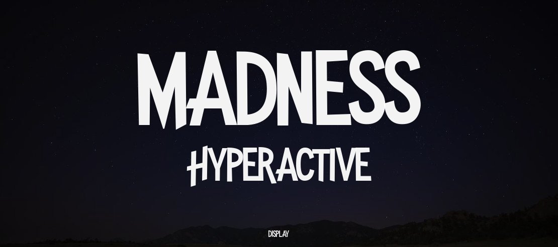 Madness Hyperactive Font