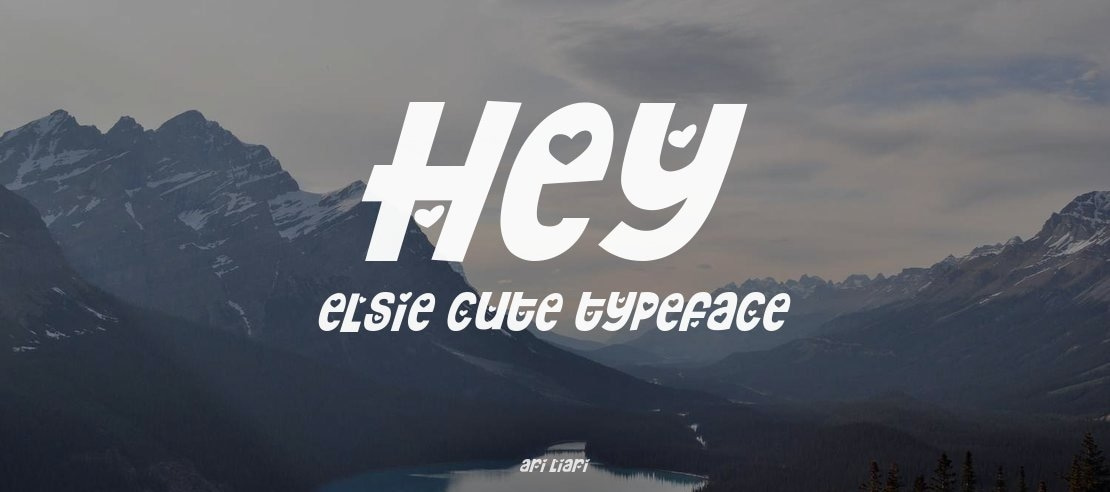 Hey Elsie Cute Font Family