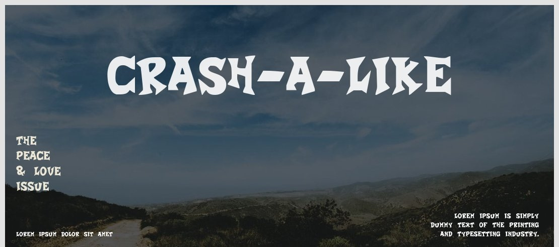 Crash-a-Like Font