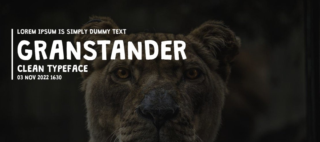 Granstander Clean Font