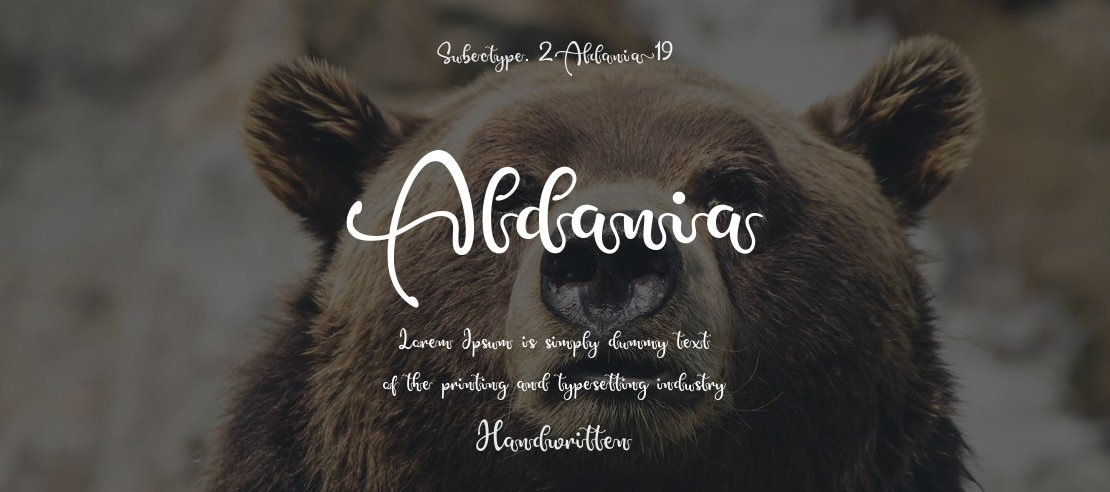 Aldania Font