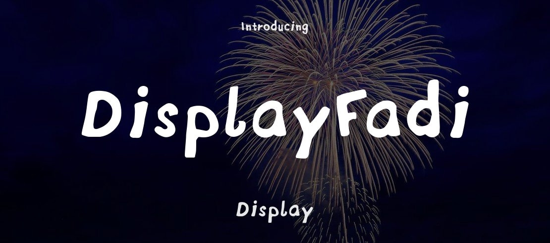 DisplayFadi Font