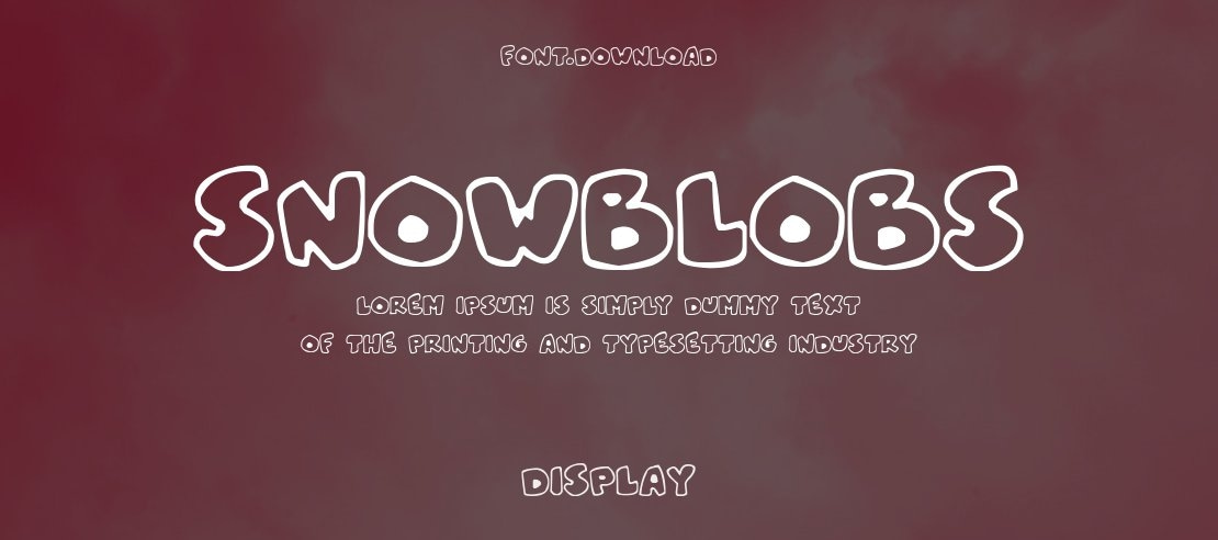 Snowblobs Font