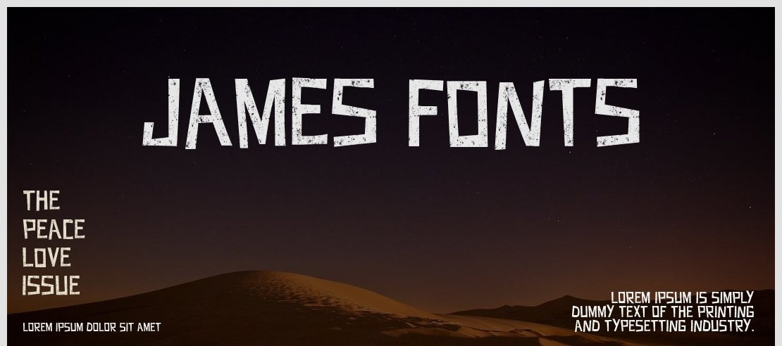 JAMES FONTS Font