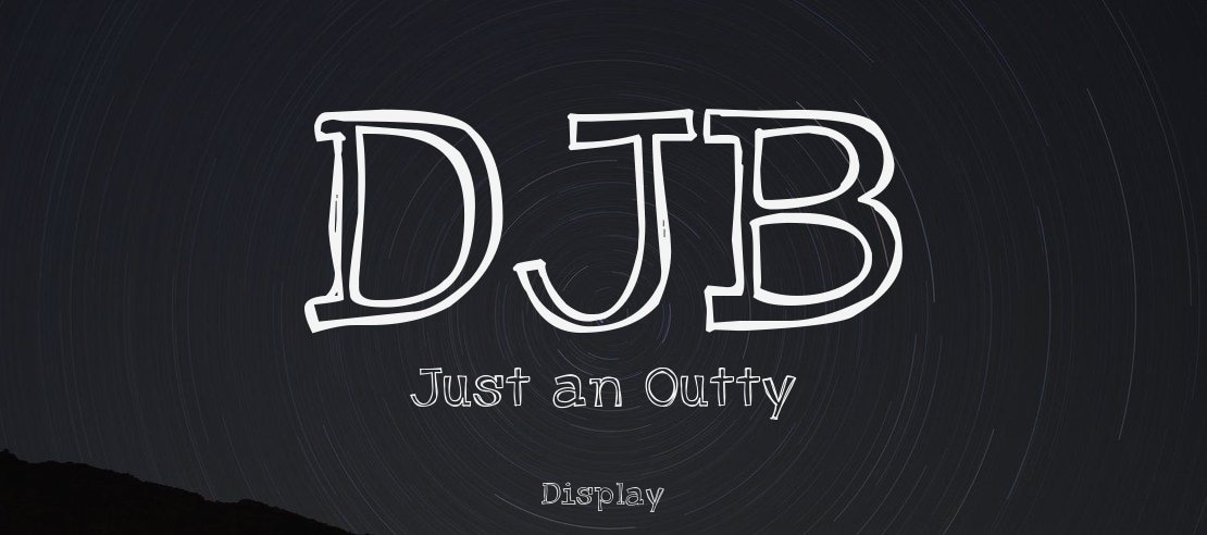 DJB Just an Outty Font