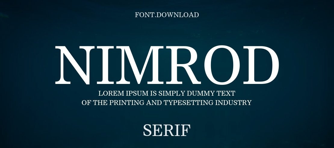 Nimrod Font Family