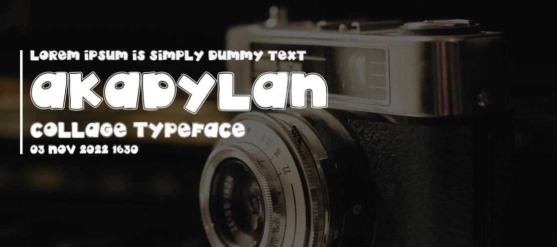 akaDylan Collage Font Family