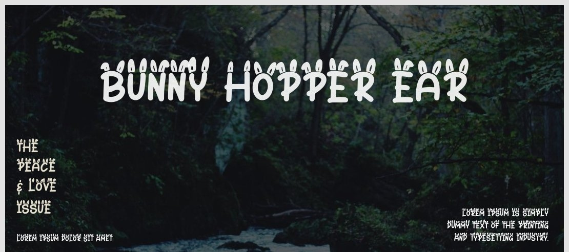 Bunny Hopper Ear Font Family