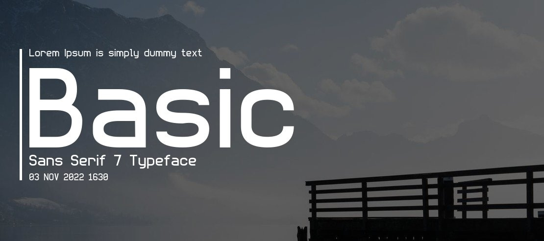 Basic Sans Serif 7 Font