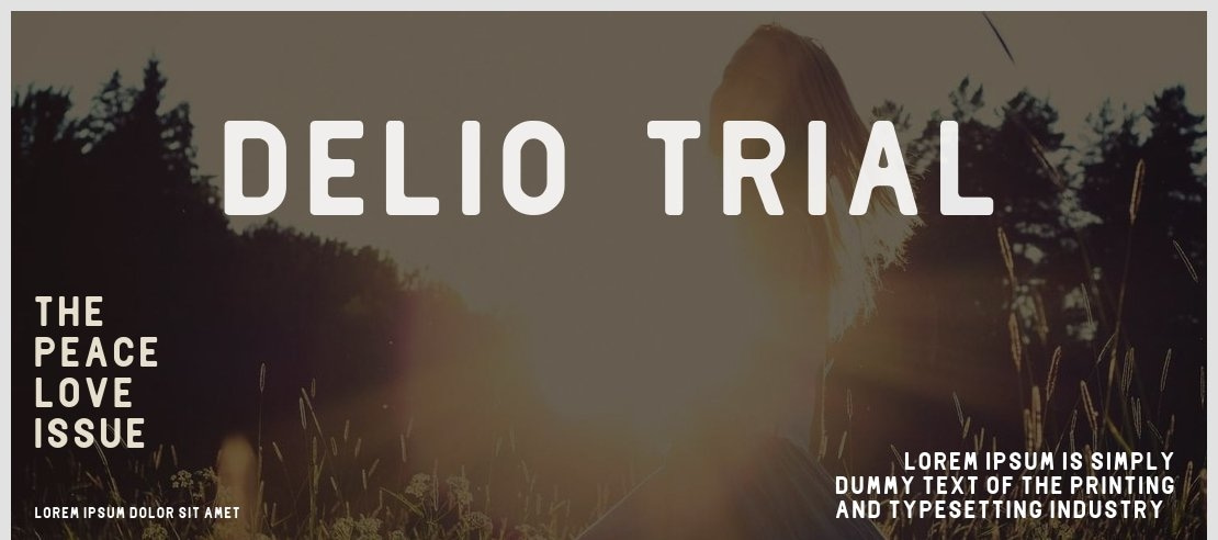 Delio-trial Font