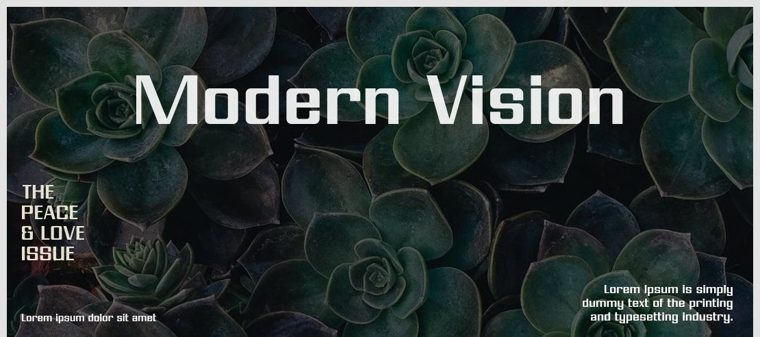 Modern Vision Font