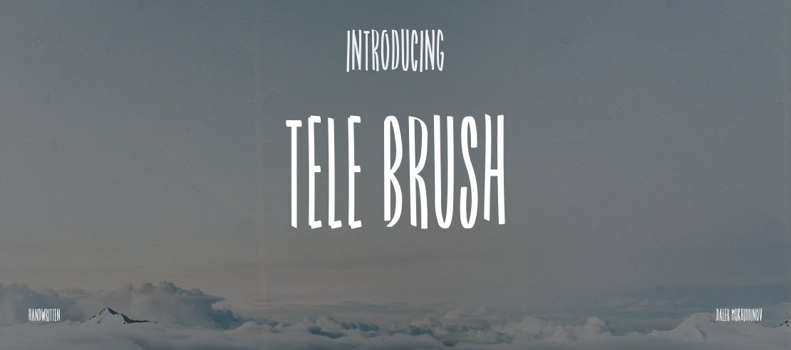 Tele Brush Font Family