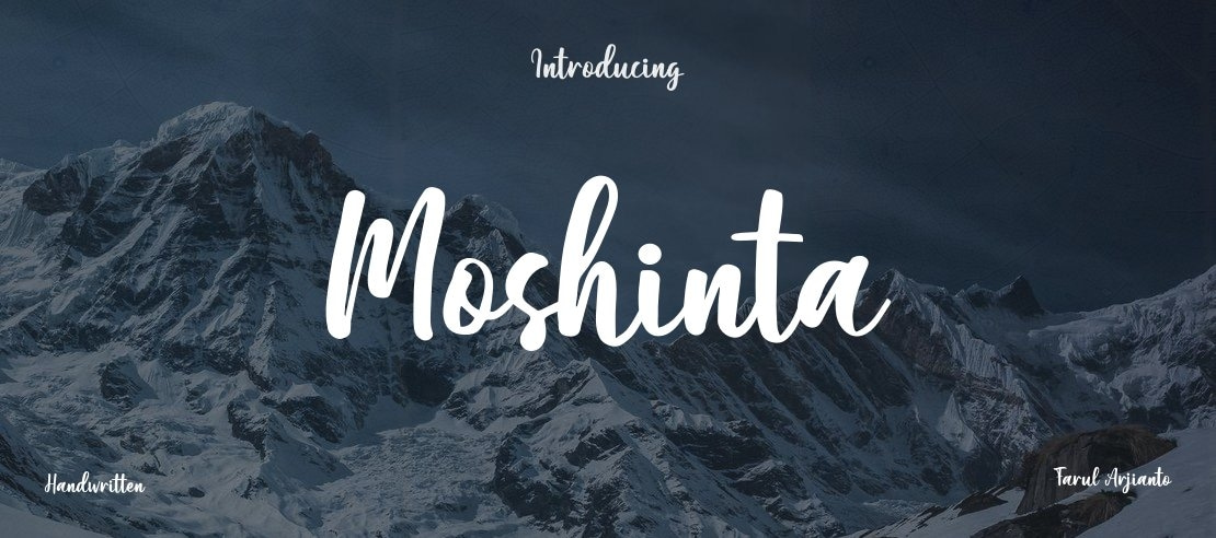 Moshinta Font