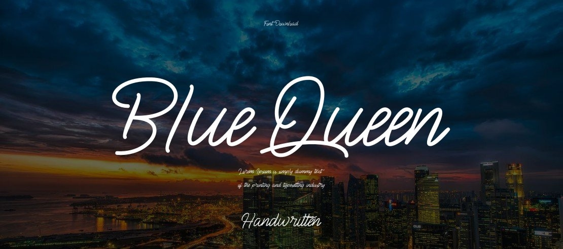 BlueQueen Font