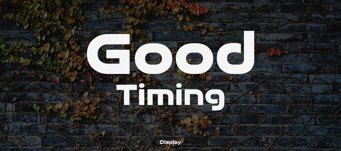 Good Timing Font