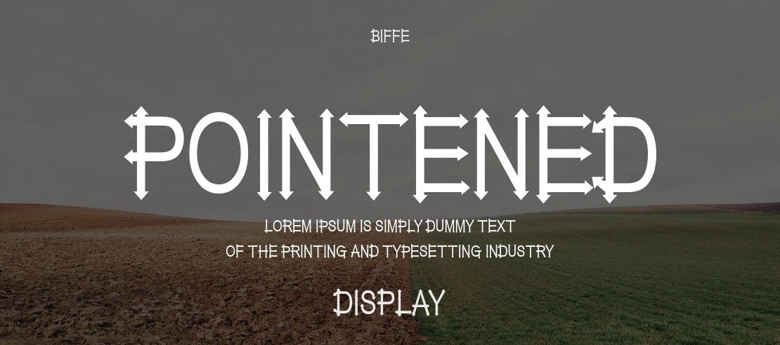 Pointened Font