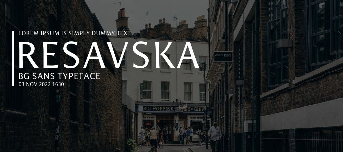 Resavska BG Sans Font Family