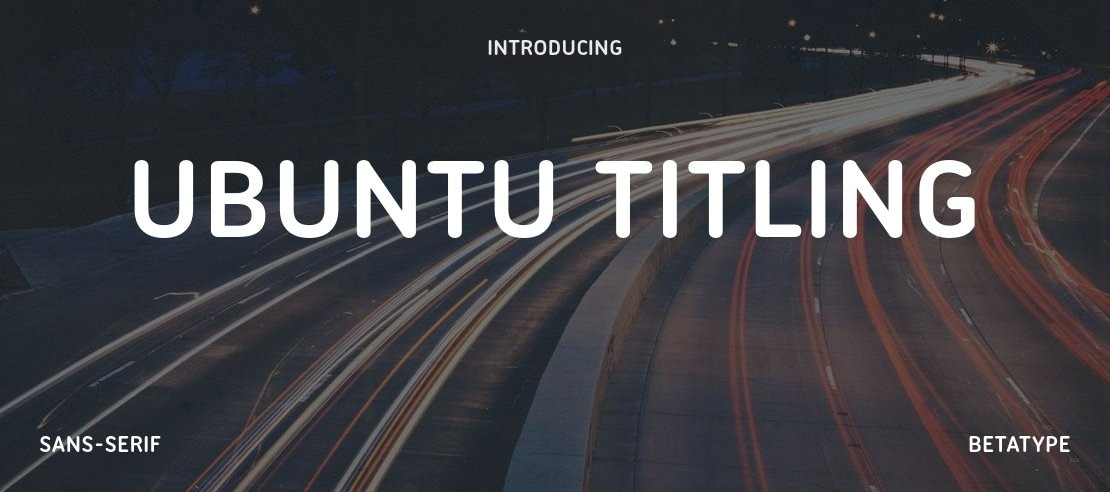 Ubuntu Titling Font