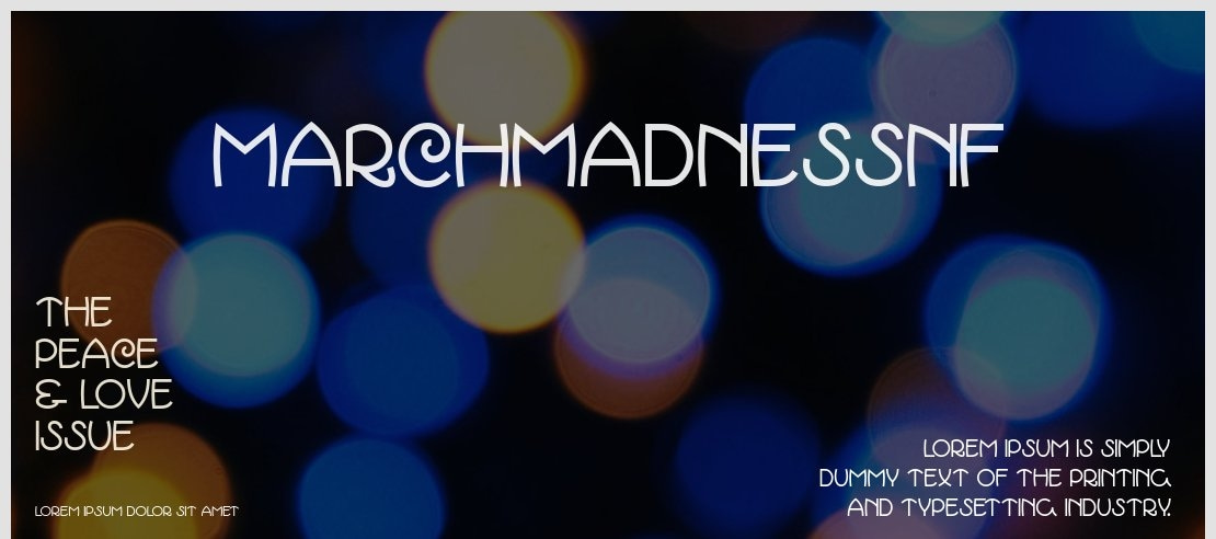 MarchMadnessNF Font