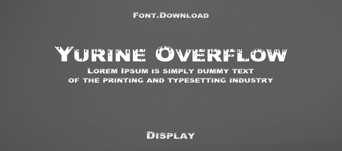 Yurine Overflow Font