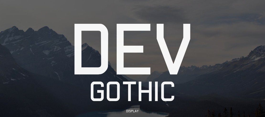 Dev Gothic Font