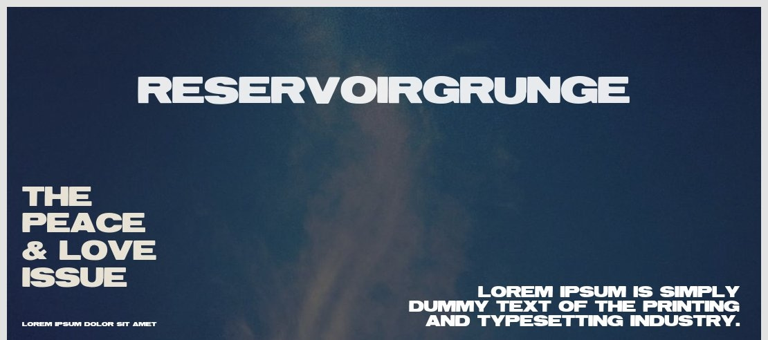 ReservoirGrunge Font