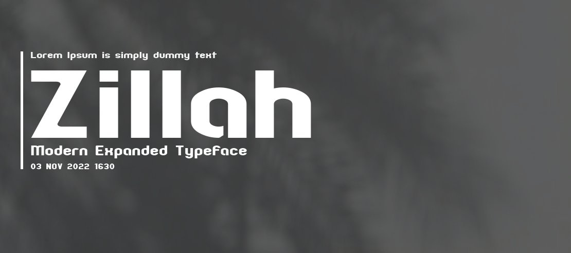 Zillah Modern Expanded Font Family