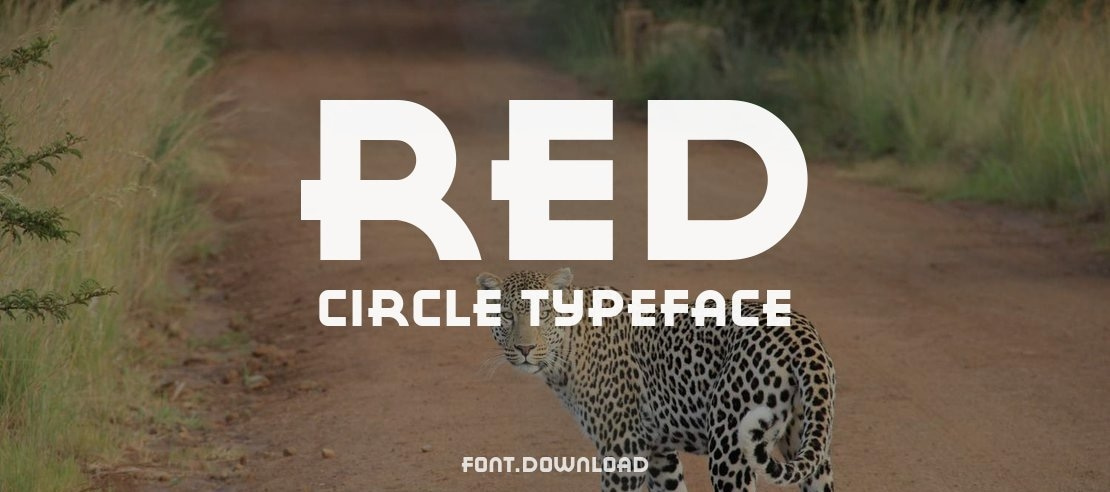 Red Circle Font