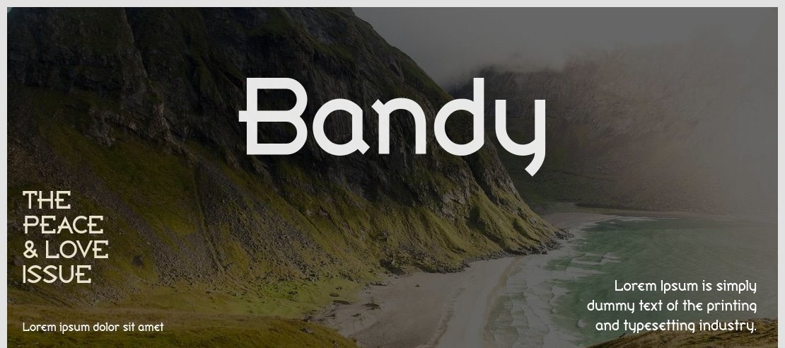 Bandy Font