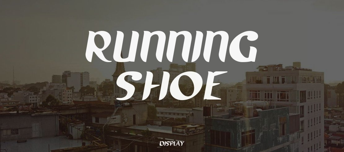 Running shoe Font