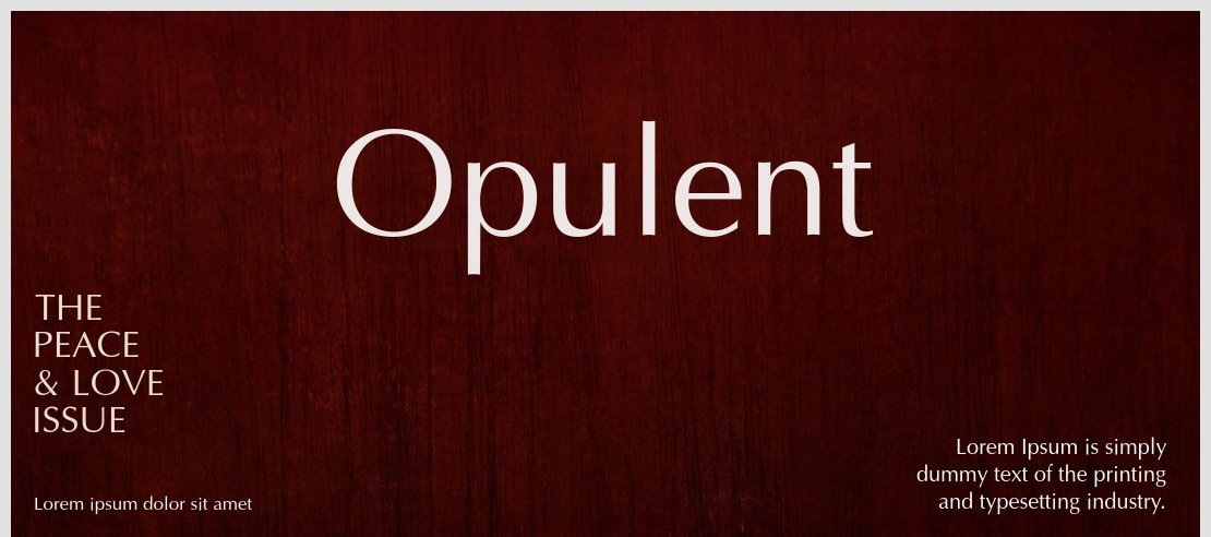 Opulent Font