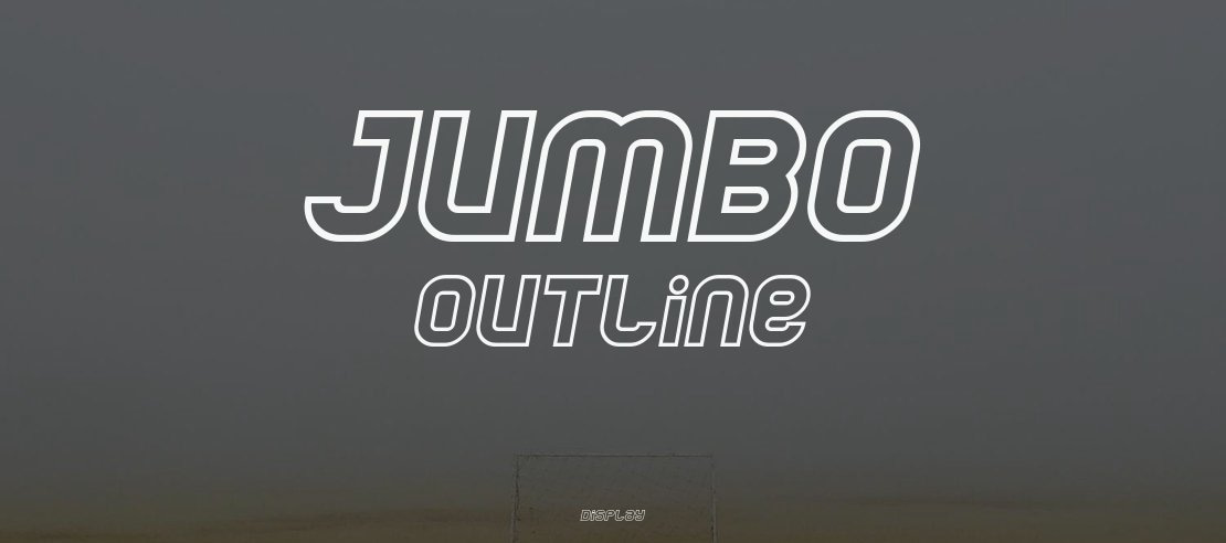 Jumbo Outline Font